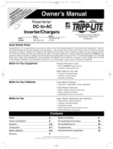 Tripp Lite PowerVerter RV Inverter/Charger User manual