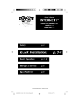 Tripp Lite INTERNET500I User manual