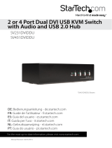 StarTech.com 4 Port StarView Dual DVI USB KVM Switch w/ Audio User manual