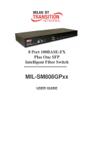 MiLAN 8-port 100BASE-FX switch User manual