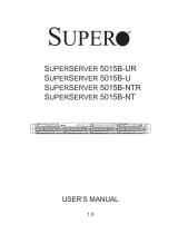 Supermicro Supero SUPERSERVER 5015B-NT User manual