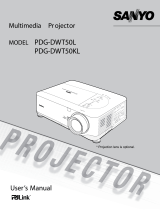 Sanyo PDG-DWT50L - WXGA DLP Projector User manual