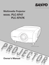 Sanyo PLC-XF47 Professional Projector Owner's manual