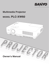 Sanyo PLC-XW60K Owner's manual