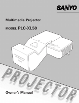 Sanyo PLC-XL50 Ultra Short Throw Projector Owner's manual