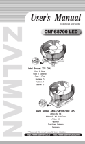 ZALMAN CNPS8700 LED User manual