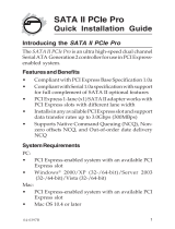 Sigma eSATA II PCIe Pro Installation guide