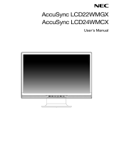 NEC AccuSync LCD22WMGX, AccuSync LCD24WMCX User manual