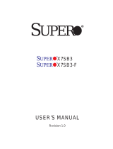 Supermicro X7SB3-F (Standard Retail Pack) User manual