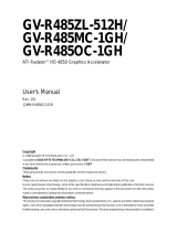 Gigabyte GV-R485SO-1GH User manual