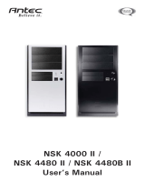 Antec NSK 4480B II - UK Mini Tower Case User manual