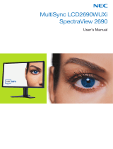 NEC MultiSync® LCD2690WUXi² User manual