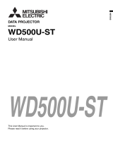 Mitsubishi WD500U-ST DLP User manual