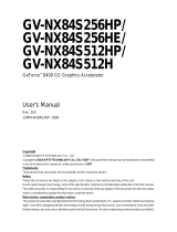 Gigabyte GV-NX84S256HE User manual