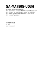 Gigabyte GA-MA780G-UD3H Owner's manual