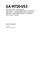 Gigabyte GA-M720-US3 User manual