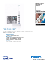 Philips Rechargeable sonic toothbrush RET. PROMO HX6932/33 with FlexCare features Specification