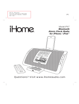 iHome iP47 User manual