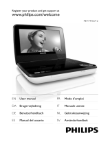 Philips Portable DVD Player PET741D User manual