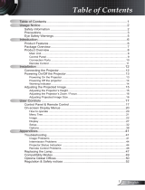 Optoma Technology EW330 User manual