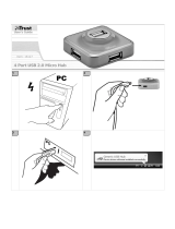 Trust 4 Port USB 2.0 Micro Hub - Pink, 4 Pack User guide
