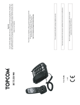 Topcom 900 User manual