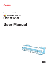 Canon imagePROGRAF iPF8100 User manual