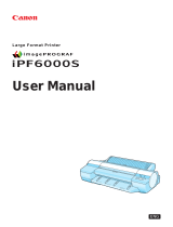 Canon iPF6000S User manual