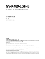 Gigabyte GV-R489-1GH-B User manual