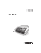 Philips Faxjet 525 User manual