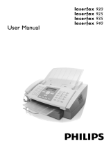 Philips Laserfax 920 User manual