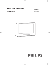 Philips 21PT2217B 21" real flat TV User manual
