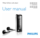Philips SA1356 1GB* Digital MP3 player User manual