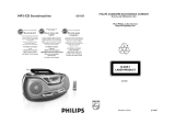 Philips AZ1835 MP3 CD Soundmachine User manual