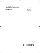 Philips 21PT2217 21" real flat TV User manual