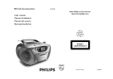 Philips AZ1032 MP3 CD Soundmachine User manual