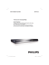 Philips DVP3166X DivX DVD Player with USB User manual