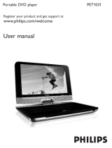 Philips PET1031/12 Portable DVD Player User manual