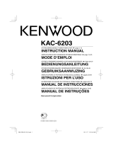 Kenwood Electronics KAC-6203 High Quality 2-channel Power Amplifier User manual