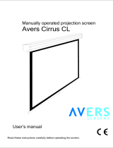 Avers Screens  Cirrus CL 18/14 MWE User manual