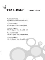 TP-LINK 16-Port 10/100Mbps + 2-Port Gigabit Web Smart Switch  User manual