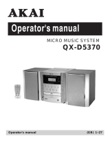 Akai QXD5370RDS Owner's manual