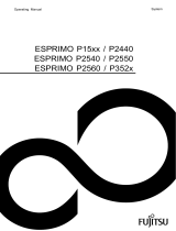 Fujitsu ESPRIMO P1500 Operating instructions