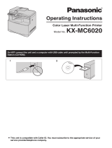 Panasonic KXMC6020 User manual