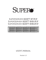 Supermicro SuperServer 6026TT-BTF User manual