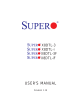 Supermicro Super X8DTL-3 User manual