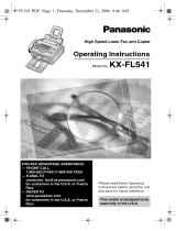 Panasonic KX-FL541 Operating instructions