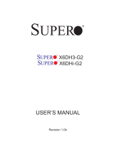 SUPER MICRO Computer X6DH3-G2 User manual