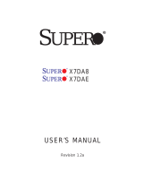 Supermicro X7DA3 User manual