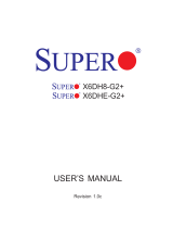 Supermicro X6DH8-G2 Plus User manual
